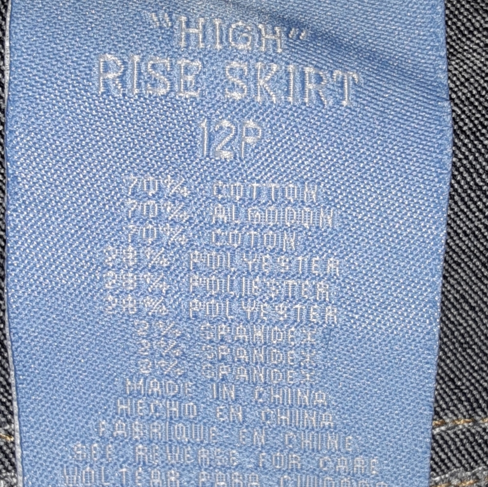 HYDRAULIC JEANS  PETITE SKIRT - Picture 4 of 11